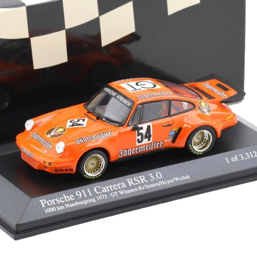 1:43 Minichamps Porsche 911 Carrera RSR 3.0 ADAC 1000km 1975 Jägermeister #54