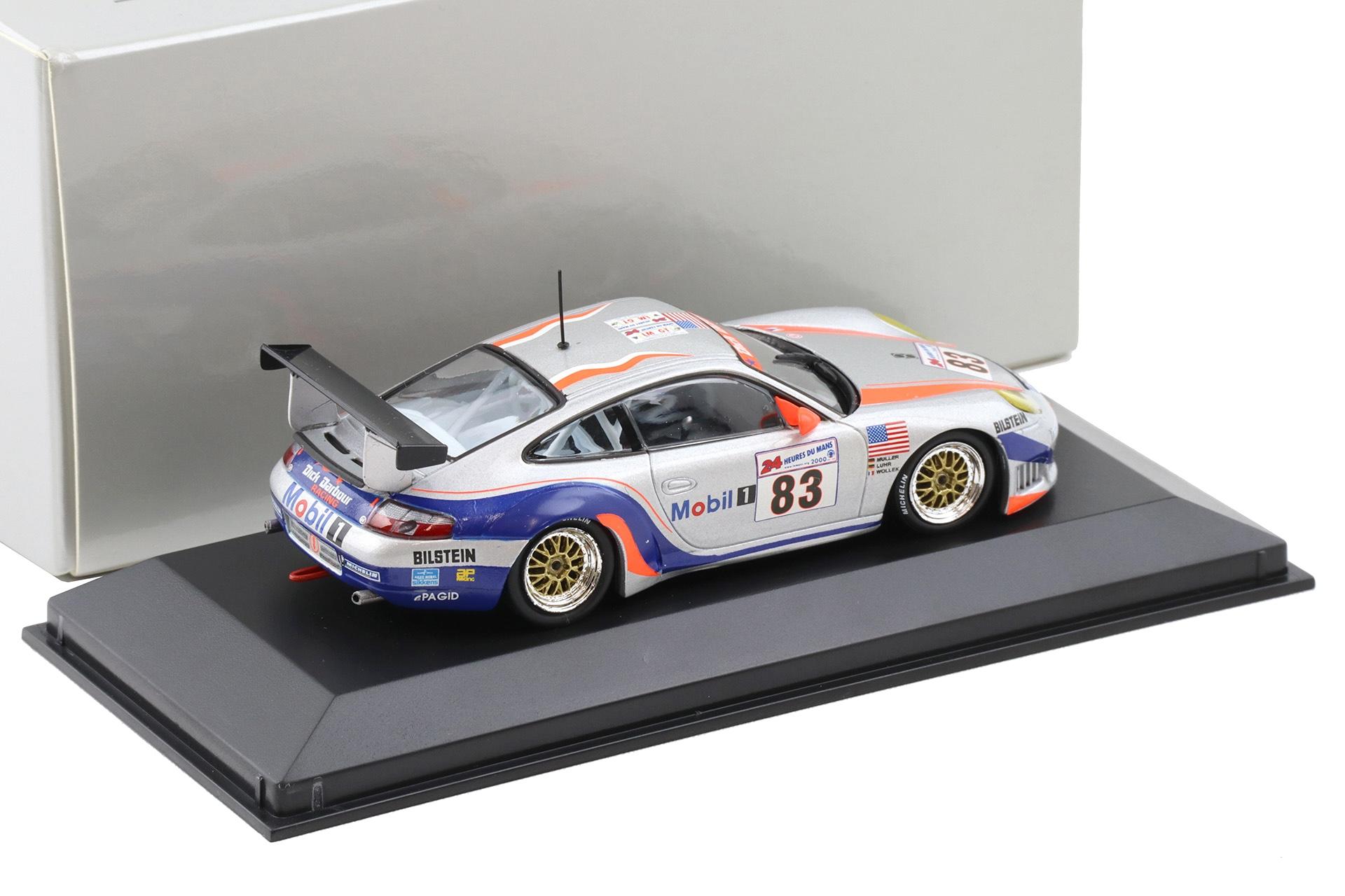 1:43 Minichamps Porsche 911 996 GT3 R 24h Le Mans 2000 #83 Müller WAP DEALER