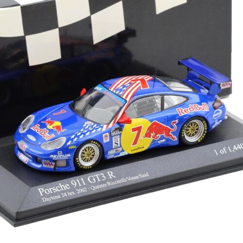 1:43 Minichamps Porsche 911 996 GT3 R Daytona 24h 2002 Red Bull #7 Quester/ Said
