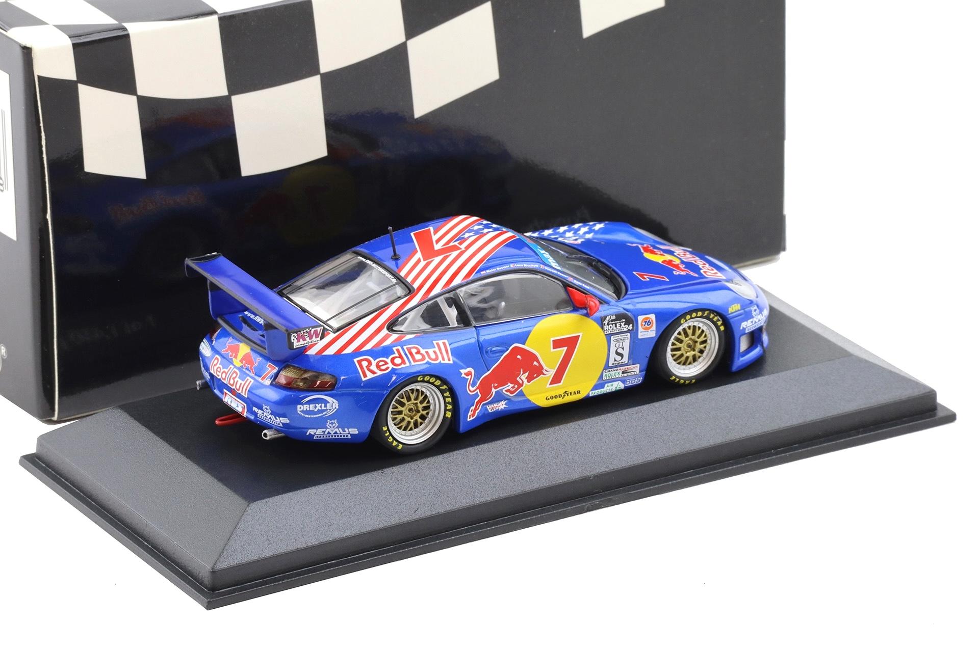 1:43 Minichamps Porsche 911 996 GT3 R Daytona 24h 2002 Red Bull #7 Quester/ Said