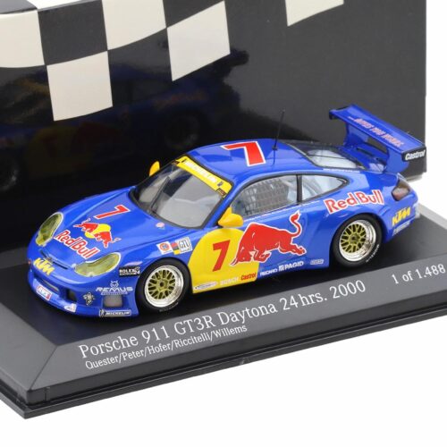 1:43 Minichamps Porsche 911 996 GT3 R Daytona 2000 #7 Red Bull Quester/ Peter