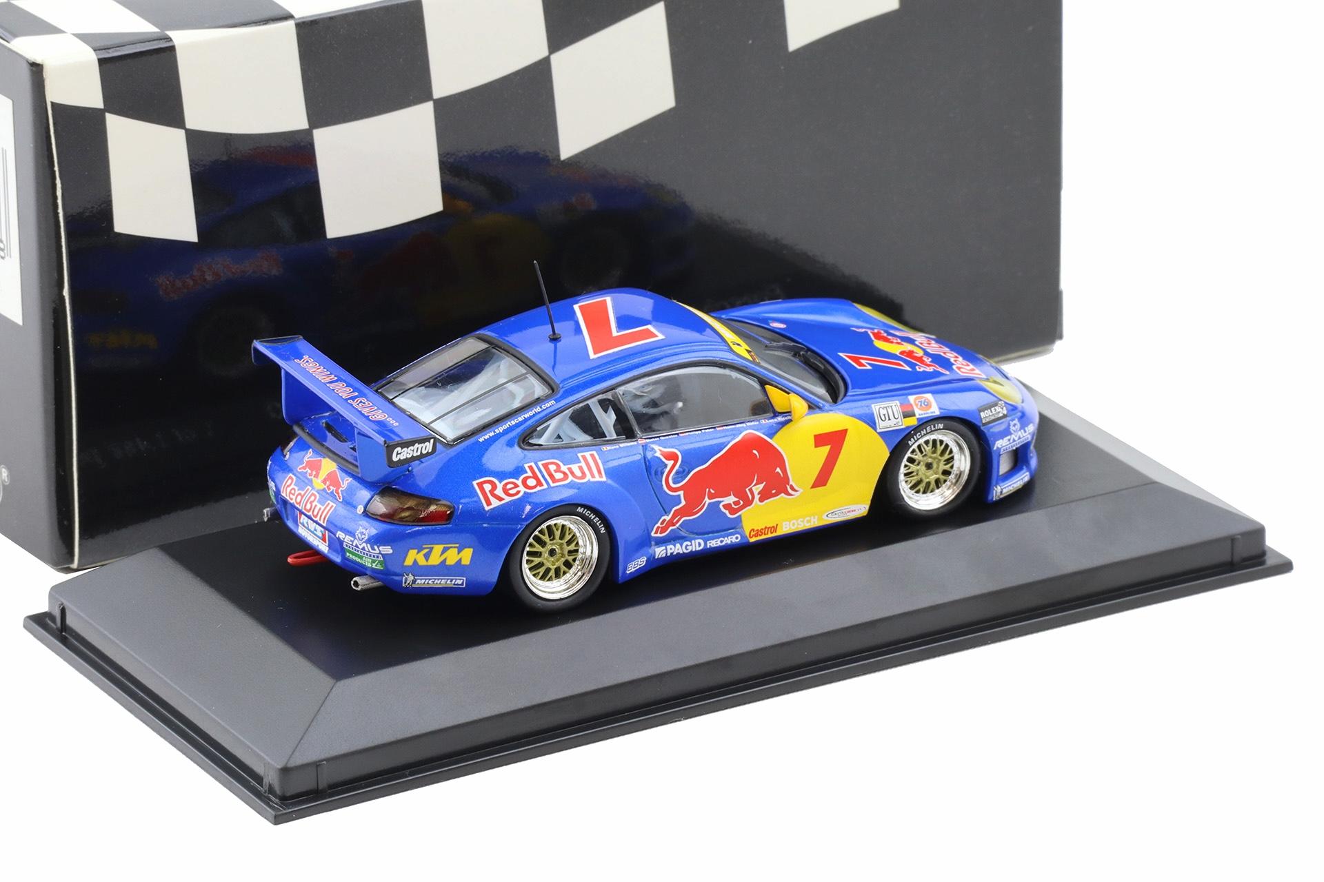 1:43 Minichamps Porsche 911 996 GT3 R Daytona 2000 #7 Red Bull Quester/ Peter