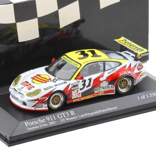 1:43 Minichamps Porsche 911 996 GT3 R Daytona 24h 2001 GT Winners Luhr/ Menzel #31