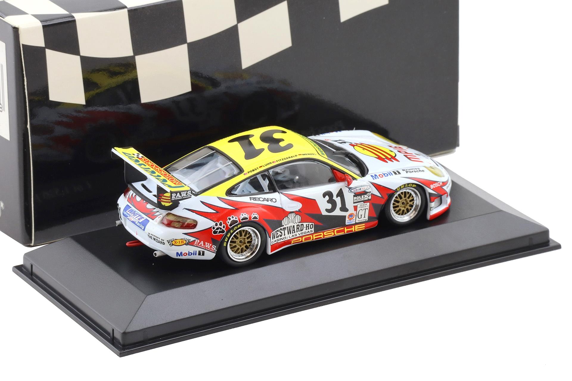 1:43 Minichamps Porsche 911 996 GT3 R Daytona 24h 2001 GT Winners Luhr/ Menzel #31