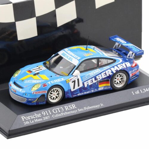 1:43 Minichamps Porsche 911 997 GT3 RSR 24h Le Mans 2007 Collin/ Felbermayr #71