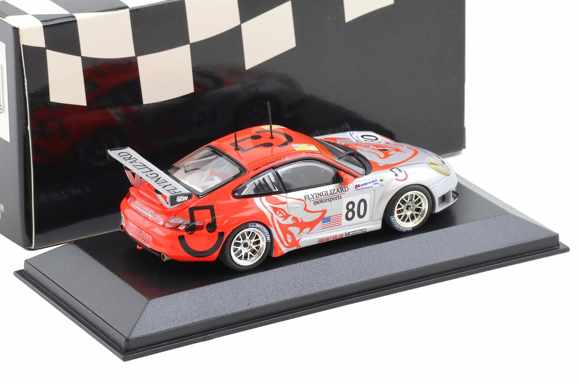 1:43 Minichamps Porsche 911 996 GT3 RSR 24h Le Mans 2006 Flying Lizard #80