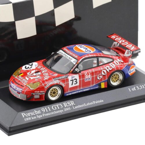 1:43 Minichamps Porsche 911 996 GT3 RSR Gordon Team 1000km SPA 2005 #73