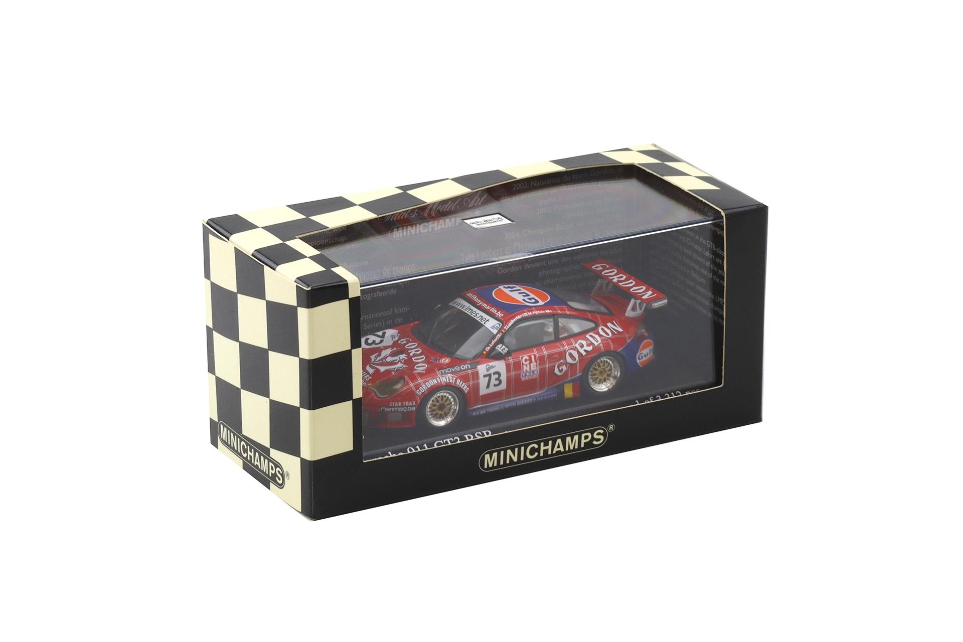 1:43 Minichamps Porsche 911 996 GT3 RSR Gordon Team 1000km SPA 2005 #73