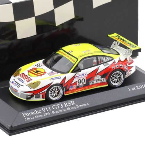 1:43 Minichamps Porsche 911 996 GT3 RSR 24h Le Mans 2005 #90 Bergmeister/ Long