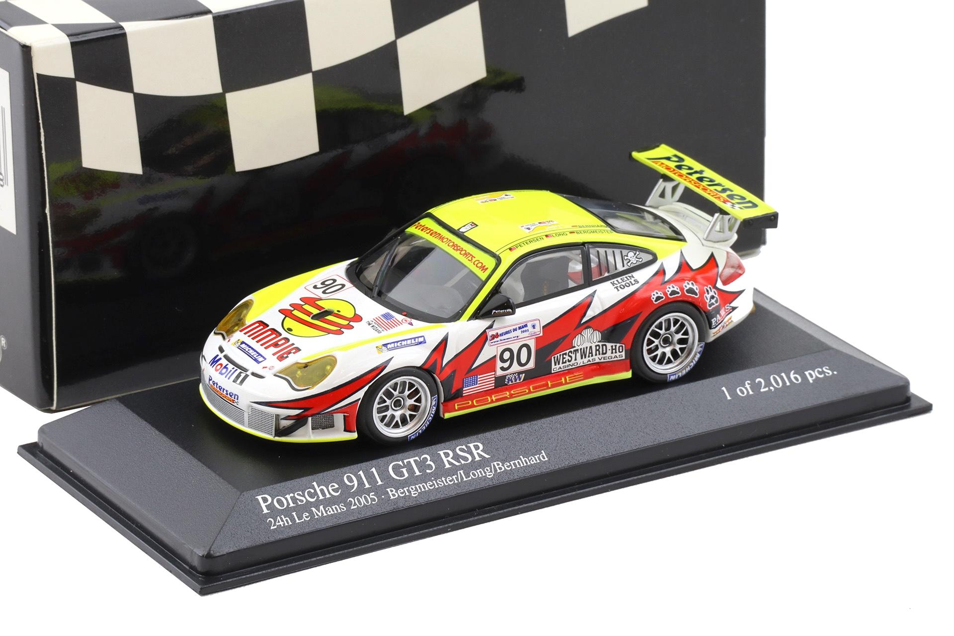 1:43 Minichamps Porsche 911 996 GT3 RSR 24h Le Mans 2005 #90 Bergmeister/ Long