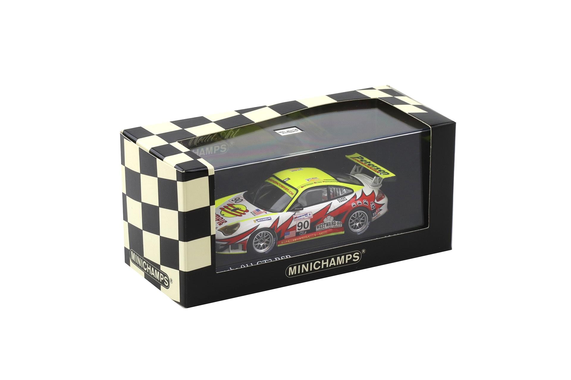 1:43 Minichamps Porsche 911 996 GT3 RSR 24h Le Mans 2005 #90 Bergmeister/ Long