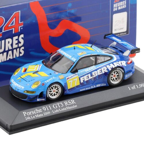 1:43 Minichamps Porsche 911 997 GT3 RSR 24h Le Mans 2009 #77 Lieb/ Lietz/ Henzler