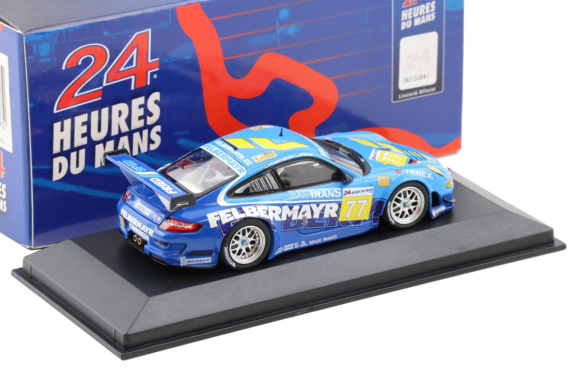 1:43 Minichamps Porsche 911 997 GT3 RSR 24h Le Mans 2009 #77 Lieb/ Lietz/ Henzler