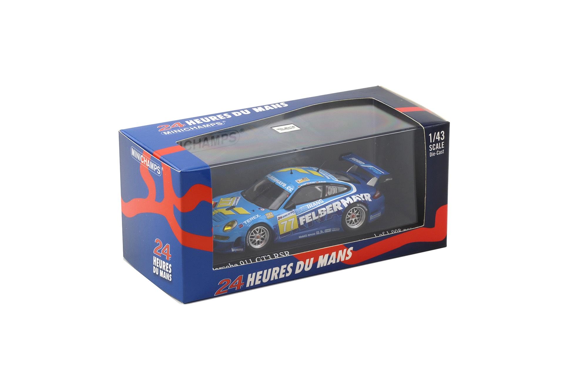 1:43 Minichamps Porsche 911 997 GT3 RSR 24h Le Mans 2009 #77 Lieb/ Lietz/ Henzler