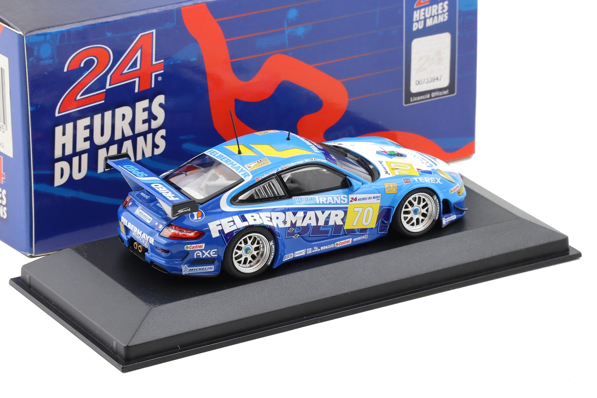 1:43 Minichamps Porsche 911 997 GT3 RSR 24h Le Mans 2009 #70 Felbermayr/ Lecourt