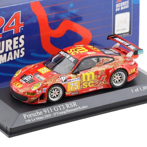 1:43 Minichamps Porsche 911 997 GT3 RSR 24h Le Mans 2009 #75 O´Young/Hesnault