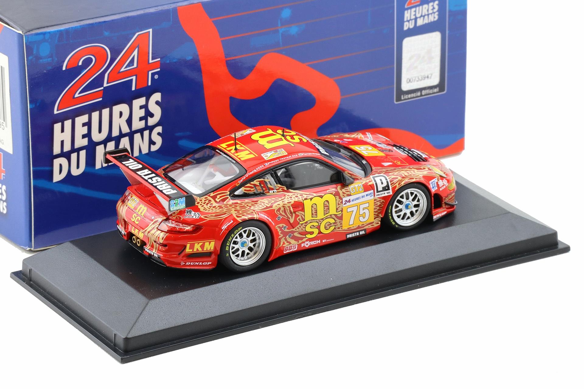 1:43 Minichamps Porsche 911 997 GT3 RSR 24h Le Mans 2009 #75 OÂ´Young/Hesnault