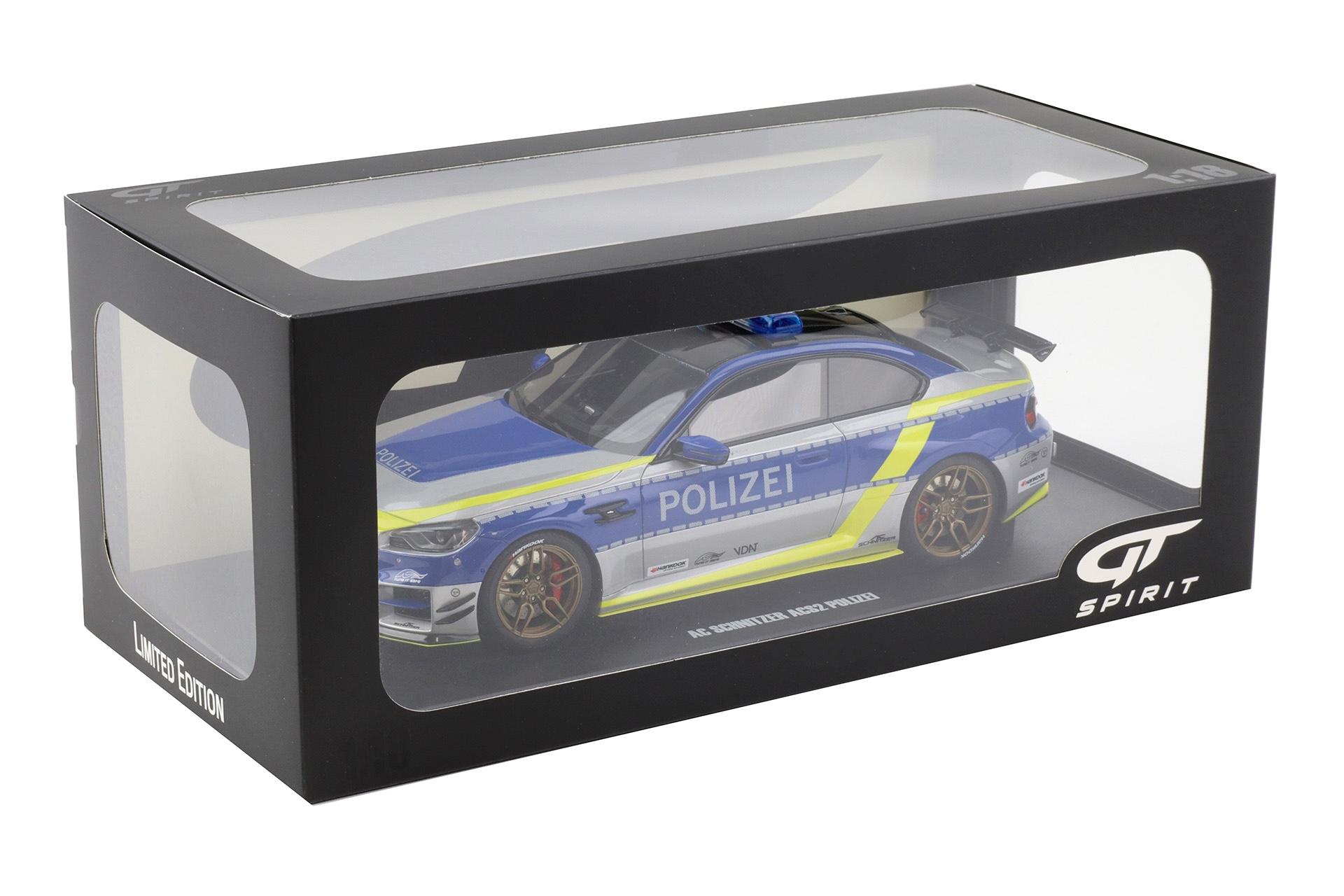 1:18 GT Spirit GT573 BMW M2 AC Schnitzer ACS2 Sport 2024 Polizei silver/blue/yellow