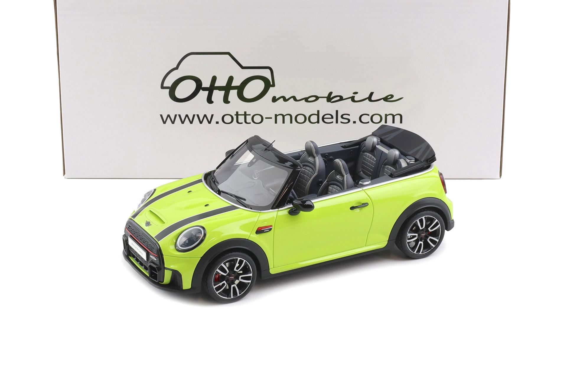 1:18 OTTO mobile OT1303 Mini Cooper JCW Cabriolet Zesty yellow 2021