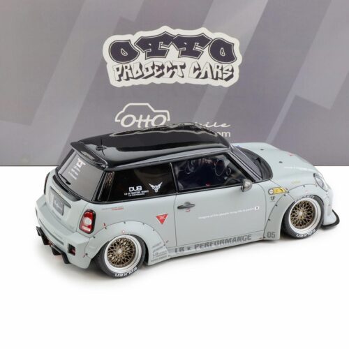 1:18 OTTO mobile OT1212 LB WORKS LB Nation Mini Cooper R56 2015 grey