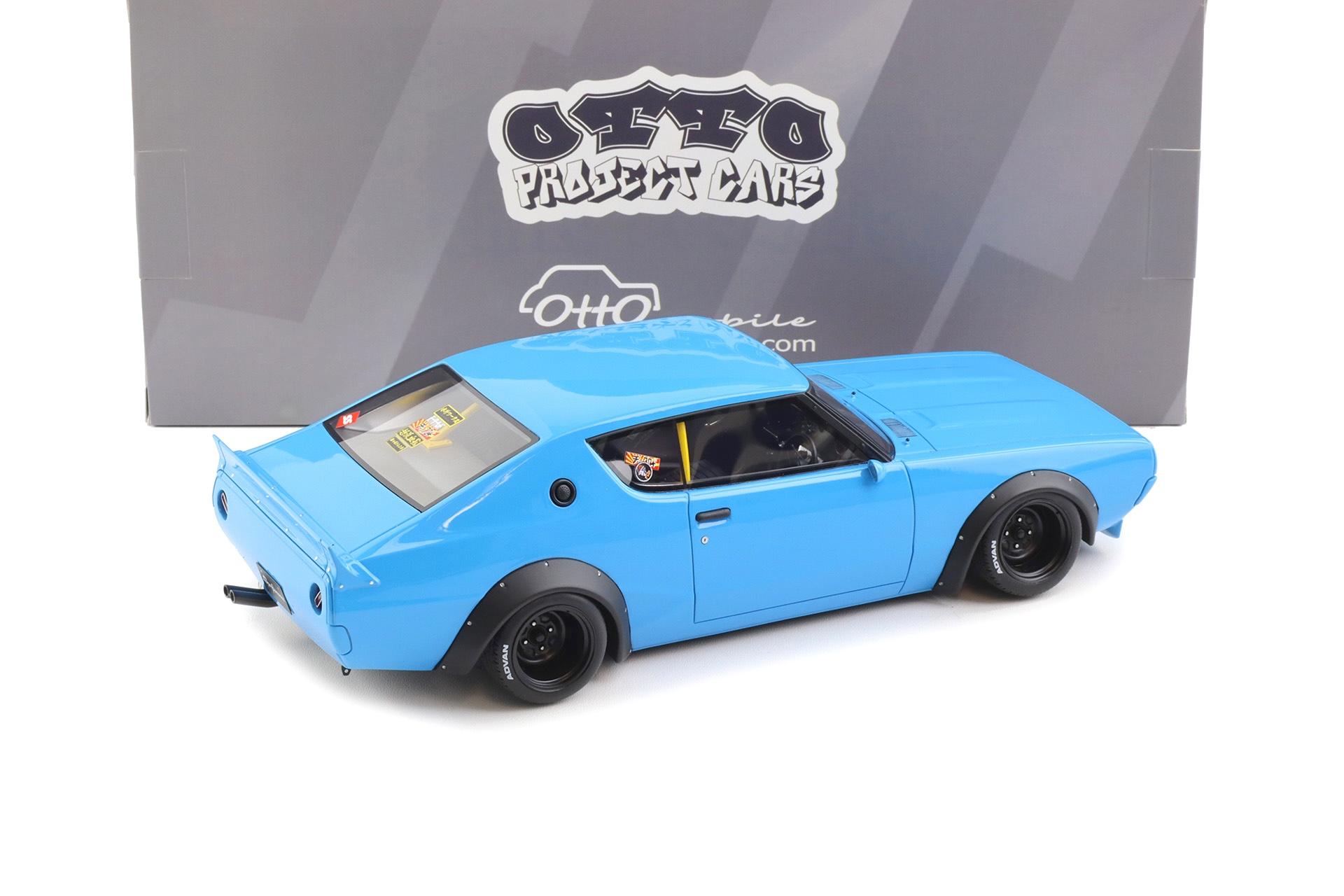 1:18 OTTO mobile OT1210 Nissan Skyline 2000 GT-R KPGC110 by LB WORKS blue 2024