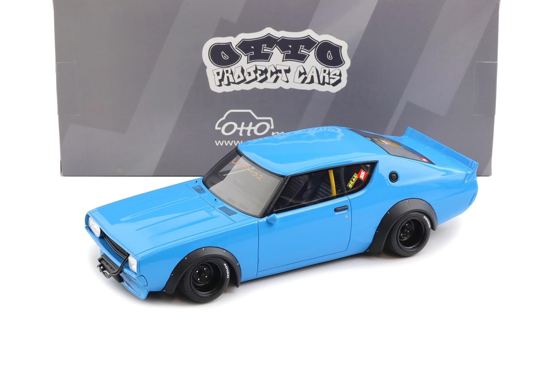 1:18 OTTO mobile OT1210 Nissan Skyline 2000 GT-R KPGC110 by LB WORKS blue 2024