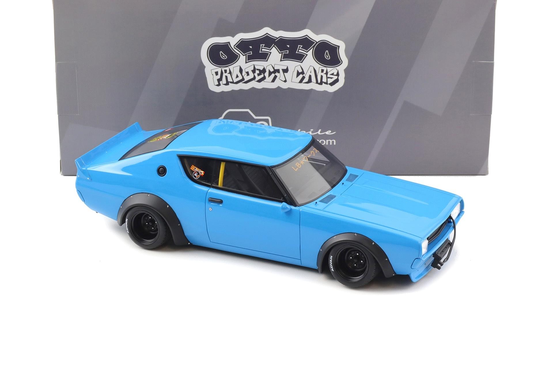 1:18 OTTO mobile OT1210 Nissan Skyline 2000 GT-R KPGC110 by LB WORKS blue 2024