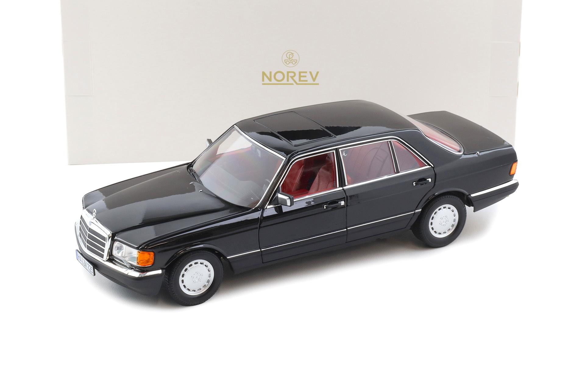 1:18 Norev Mercedes 560 SEL W126 Limousine 1991 black/ red interior