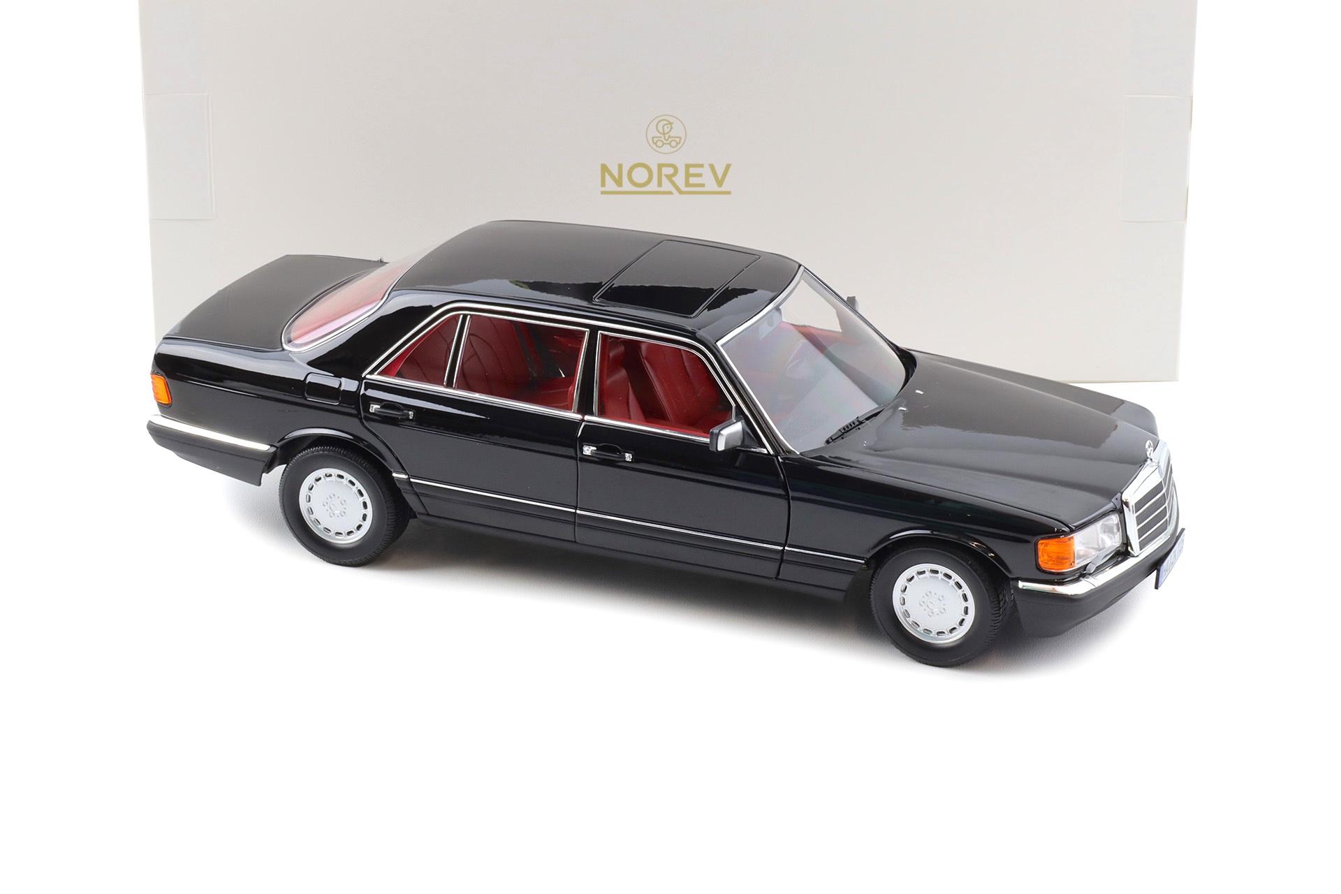 1:18 Norev Mercedes 560 SEL W126 Limousine 1991 black/ red interior