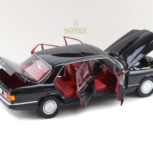 1:18 Norev Mercedes 560 SEL W126 Limousine 1991 black/ red interior