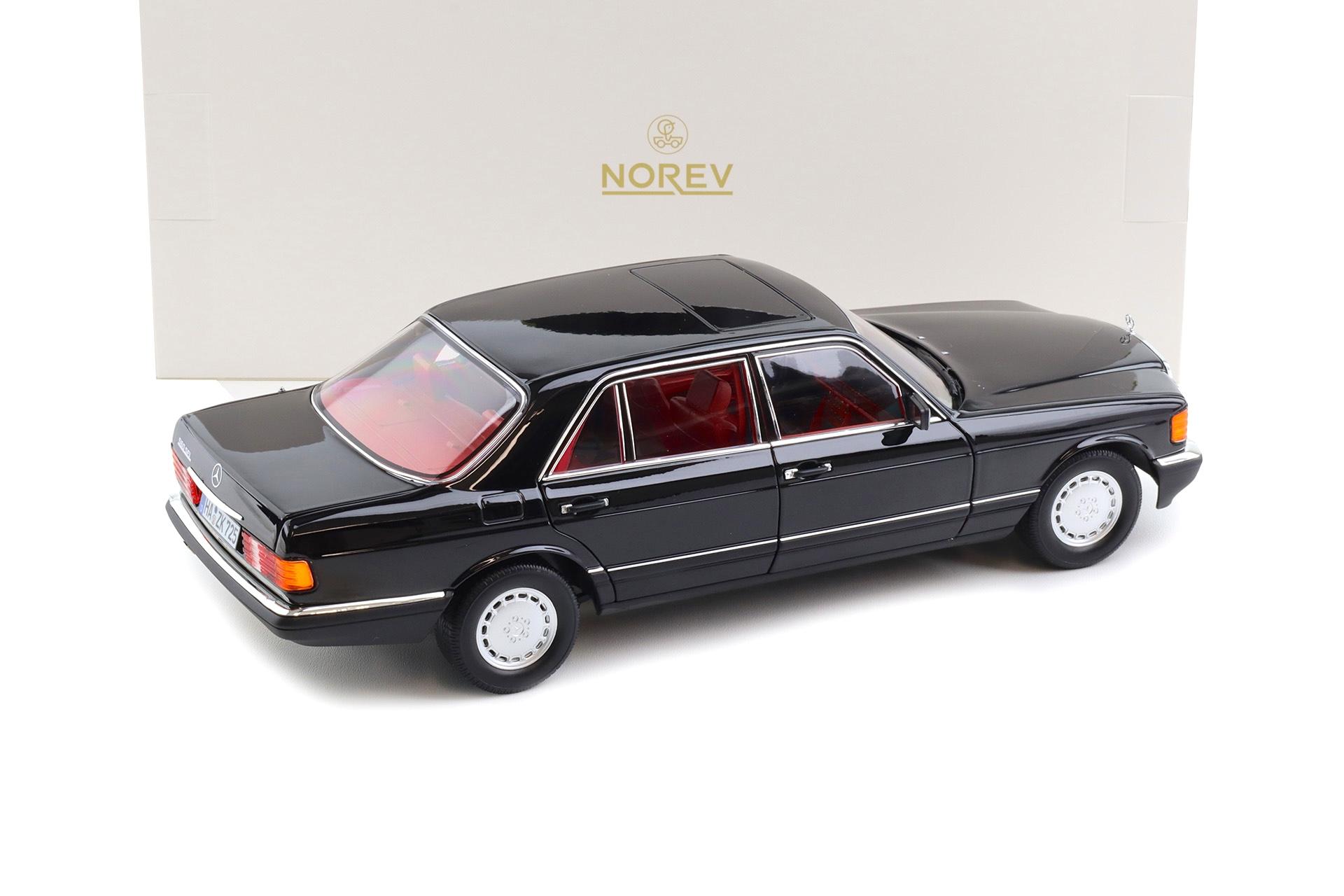 1:18 Norev Mercedes 560 SEL W126 Limousine 1991 black/ red interior