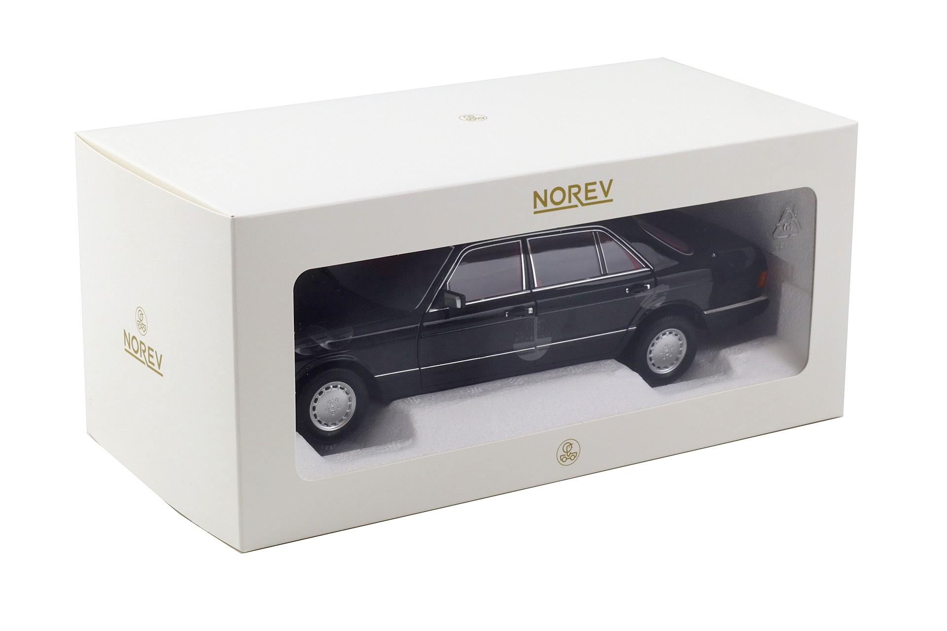 1:18 Norev Mercedes 560 SEL W126 Limousine 1991 black/ red interior