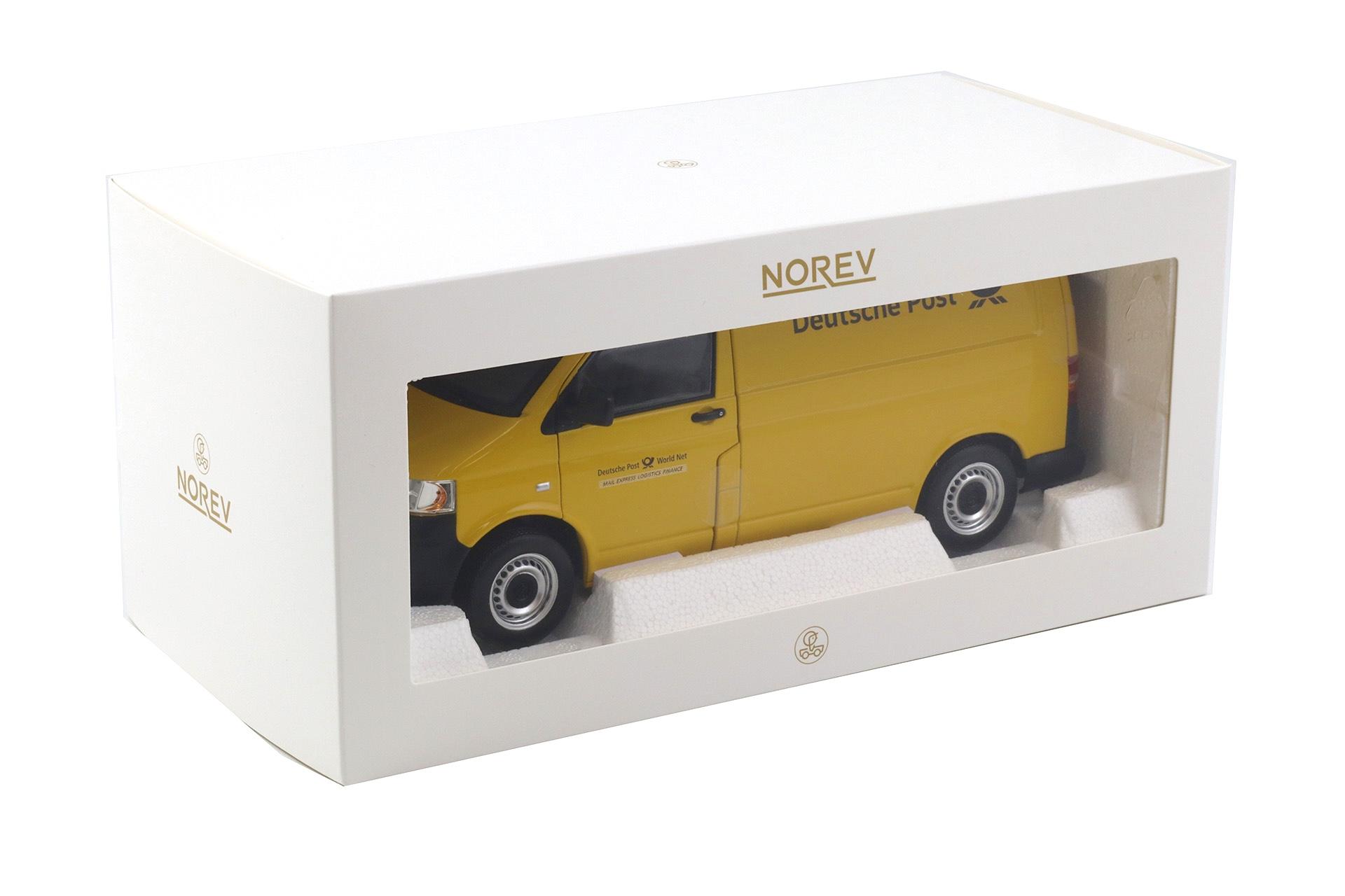 1:18 Norev VW T5 Transporter Kasten 2003 Deutsche Post yellow