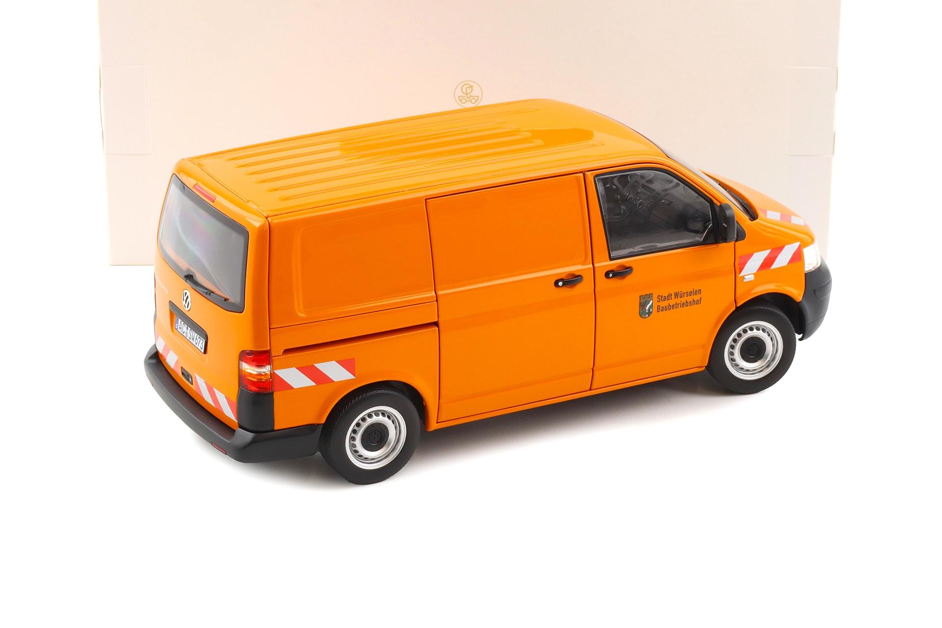 1:18 Norev VW T5 Transporter Kasten 2003 Communal Vehicle orange