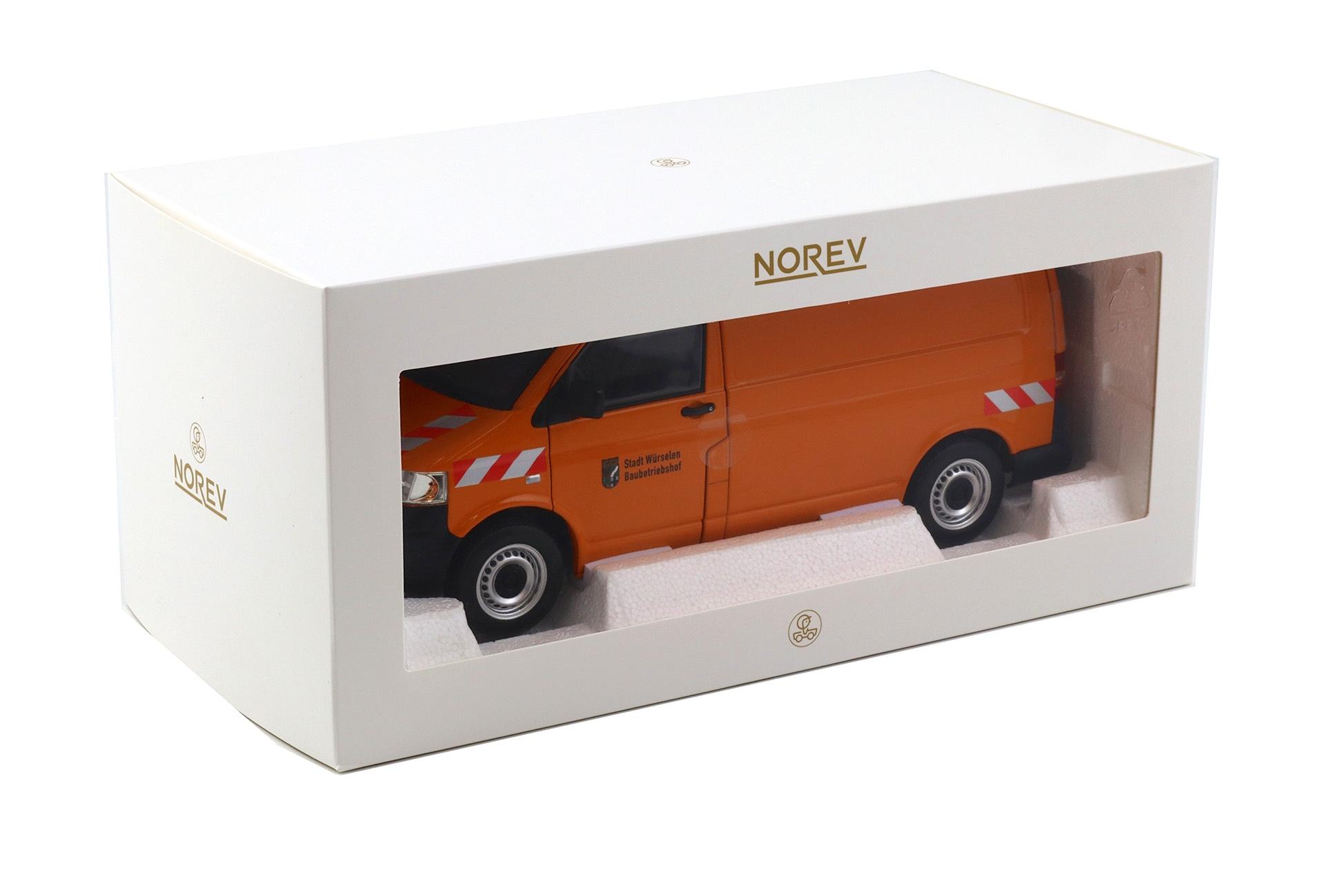 1:18 Norev VW T5 Transporter Kasten 2003 Communal Vehicle orange