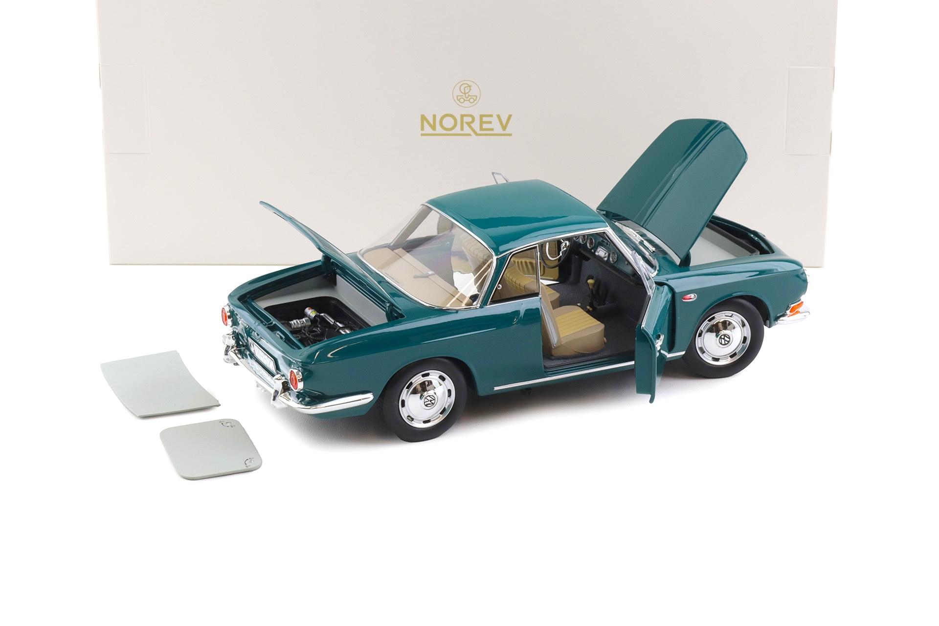 1:18 Norev VW Karmann Ghia 1500 Typ 34 Smaragd green 1963