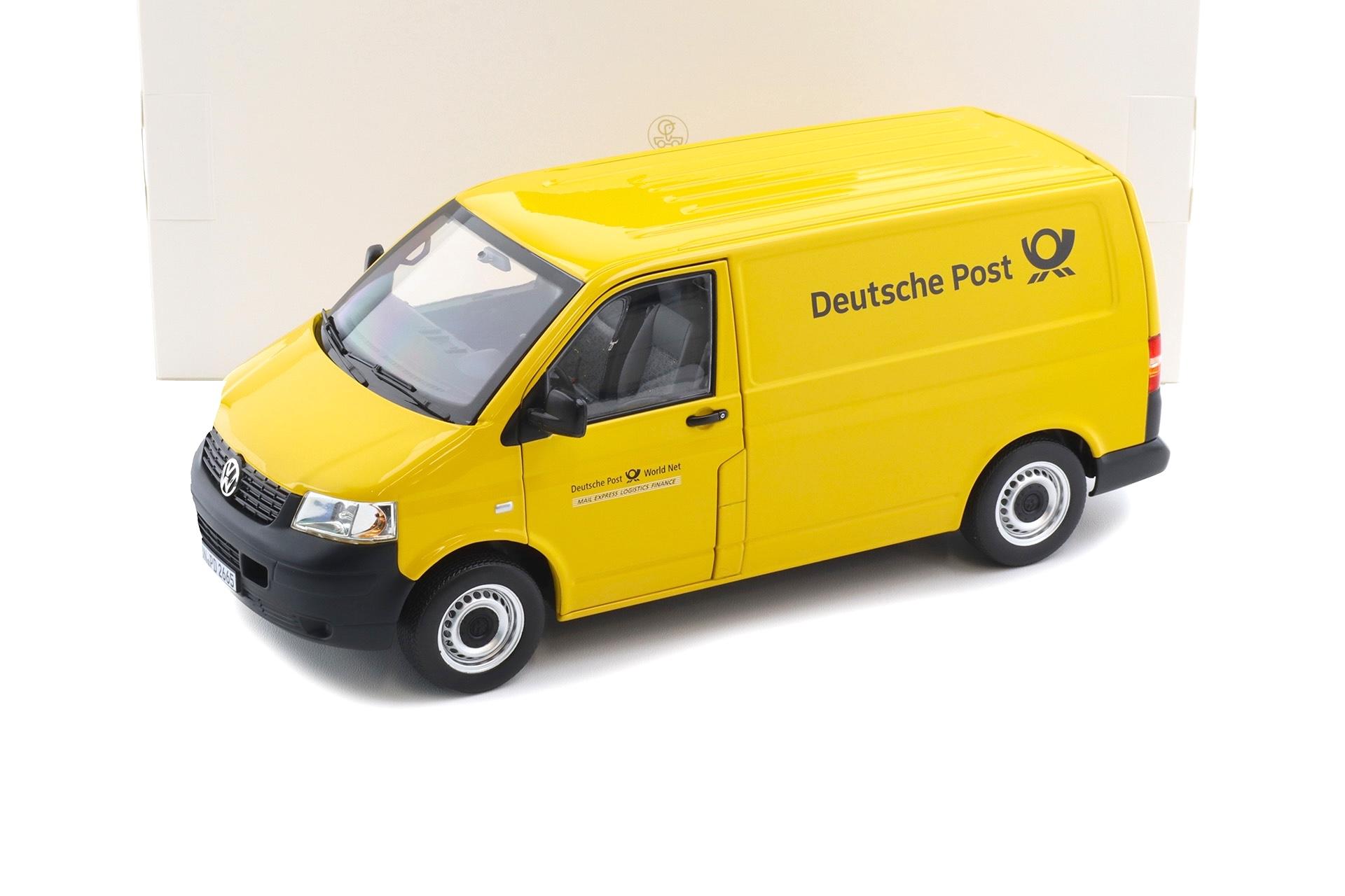 1:18 Norev VW T5 Transporter Kasten 2003 Deutsche Post yellow