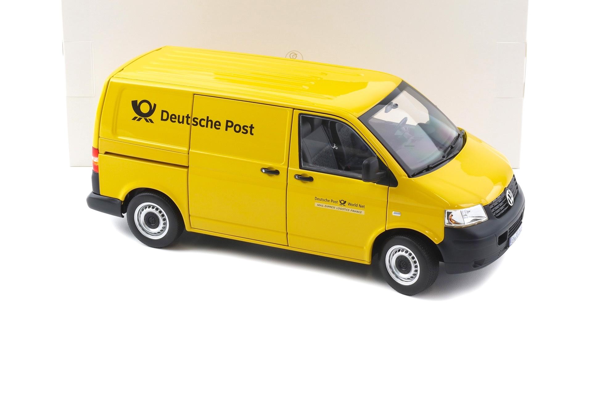 1:18 Norev VW T5 Transporter Kasten 2003 Deutsche Post yellow