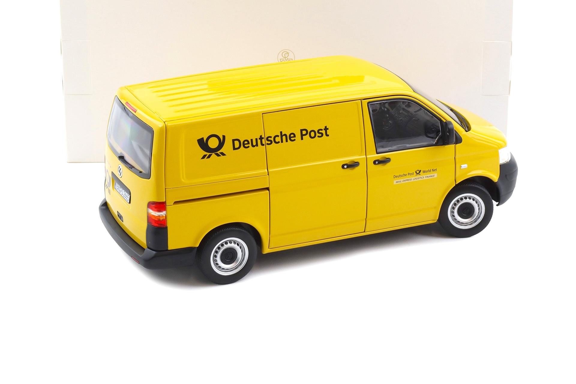 1:18 Norev VW T5 Transporter Kasten 2003 Deutsche Post yellow