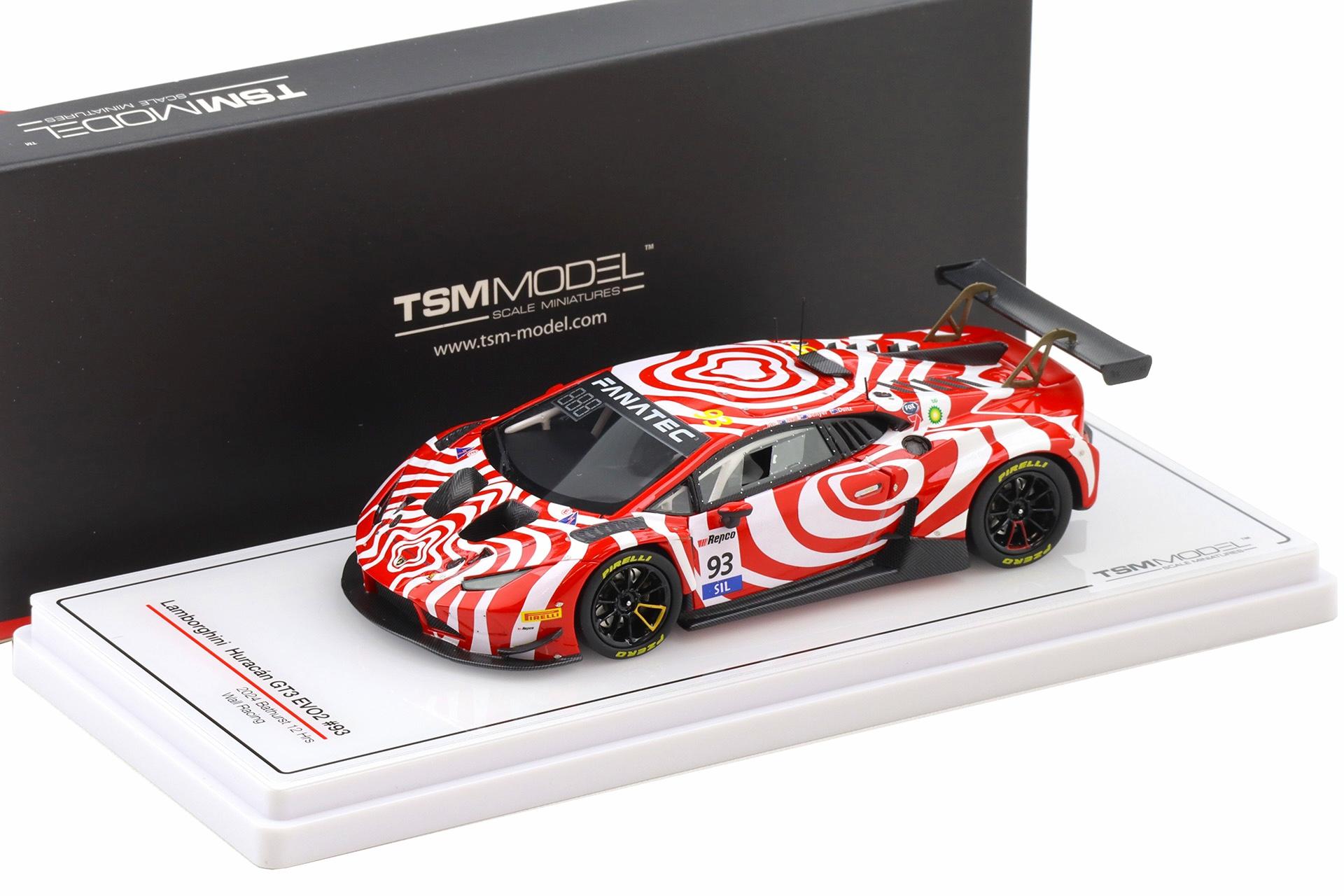 1:43 TSM Model Lamborghini Huracan GT3 EVO2 #93 Bathurst 12h 2024 Wall Racing