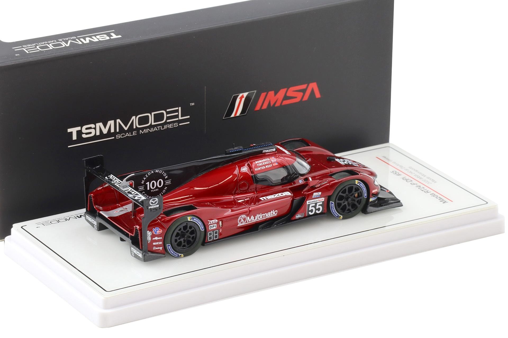 1:43 TSM Model Mazda RT24-P DPI Winner IMSA 240 at Daytona 2020 Bomarito/Tincknell