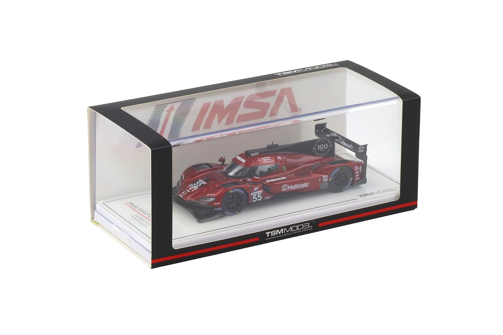 1:43 TSM Model Mazda RT24-P DPI Winner IMSA 240 at Daytona 2020 Bomarito/Tincknell