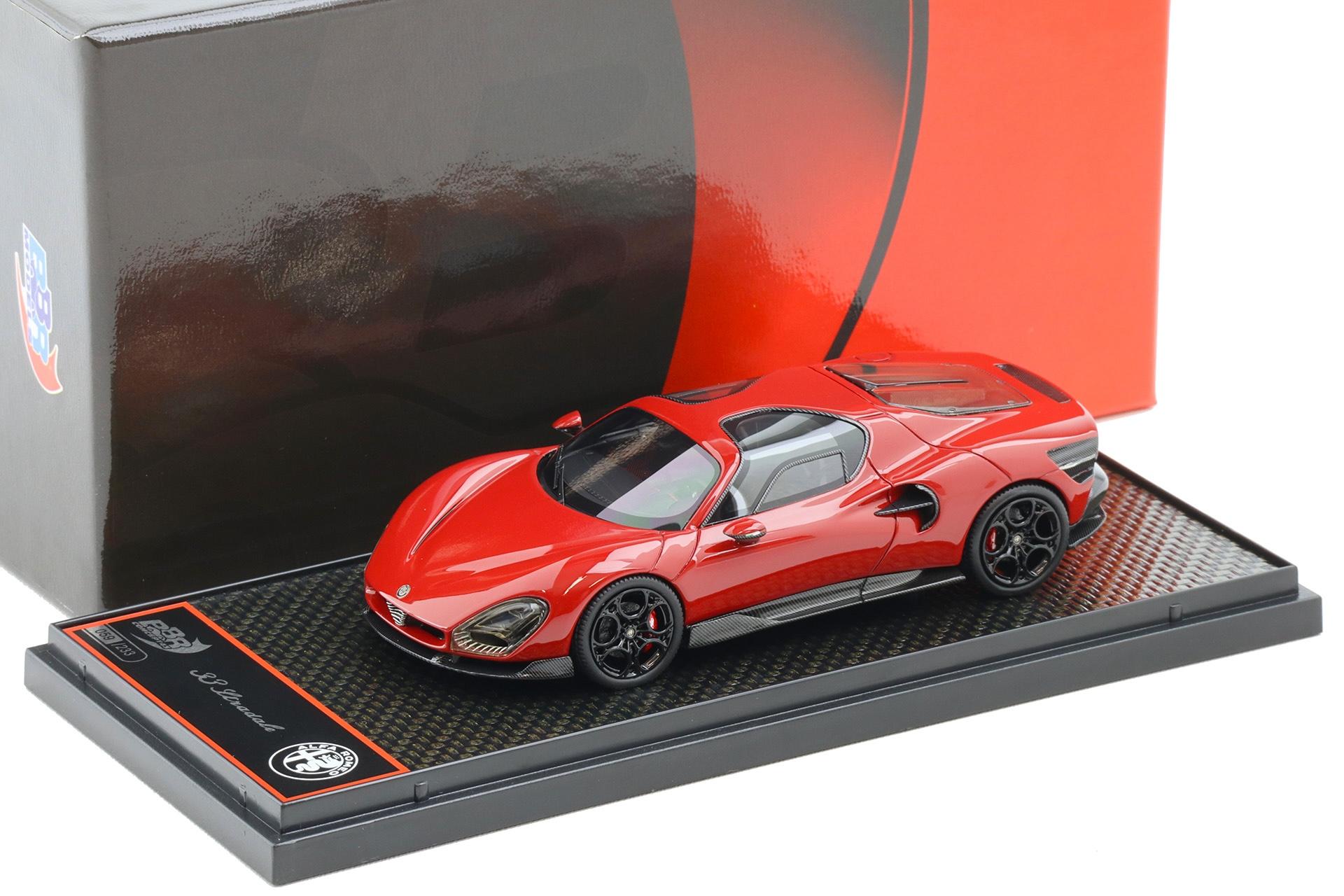 1:43 BBR Alfa Romeo 33 Stradale Rosso Alfa red - Limited 233 pcs.