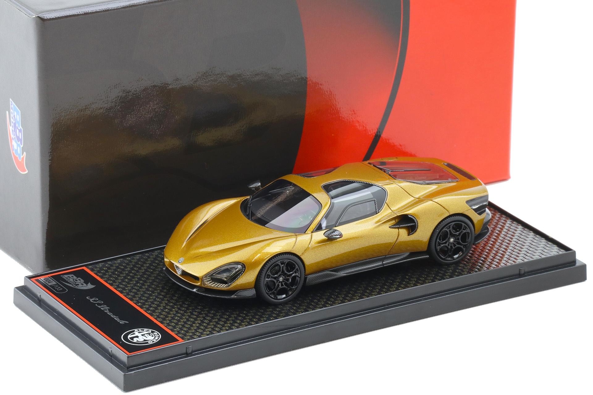 1:43 BBR Alfa Romeo 33 Stradale Ocra gold metallic - Limited 133 pcs.