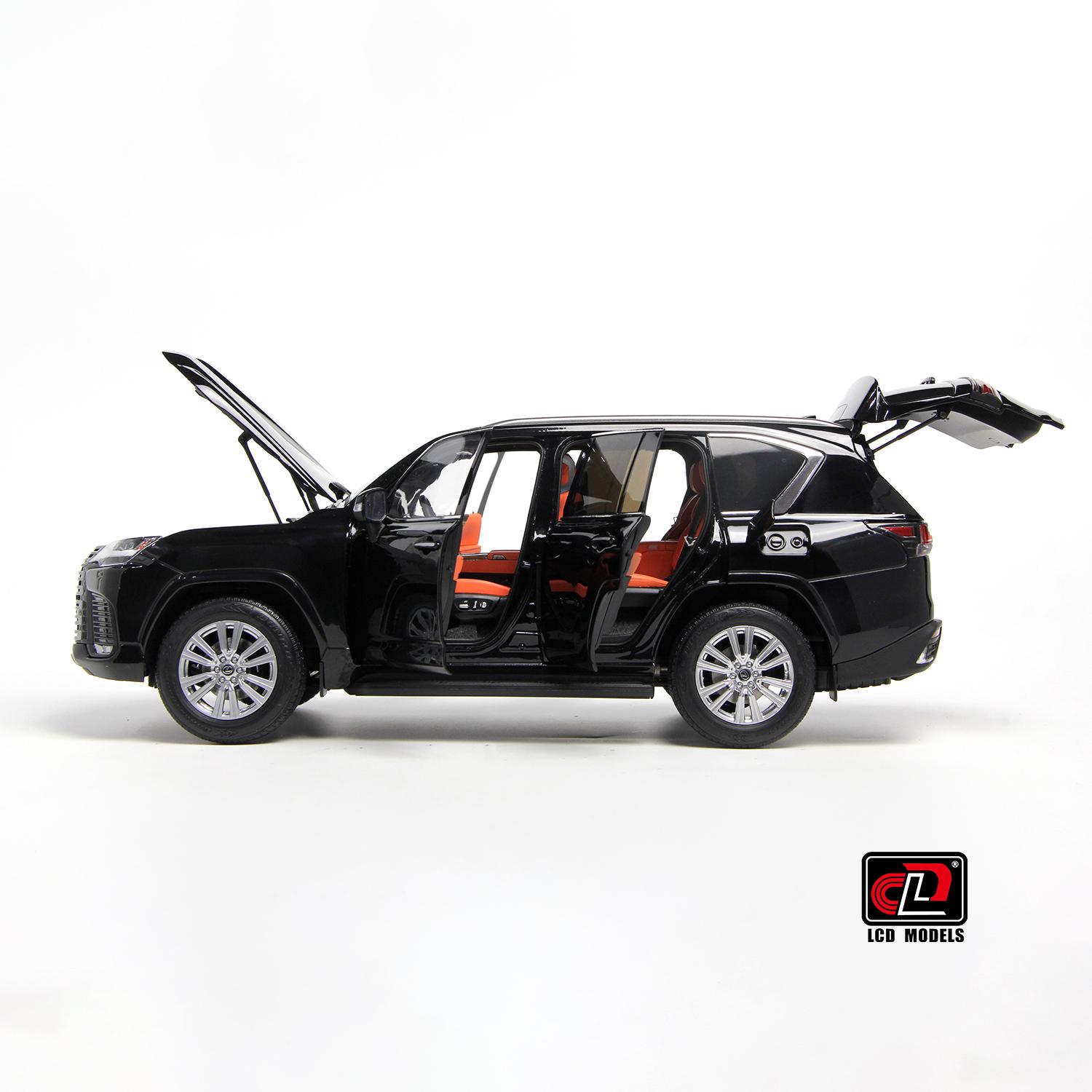 1:18 LCD Models Lexus LX600 SUV 2024 black LCD18021-BL