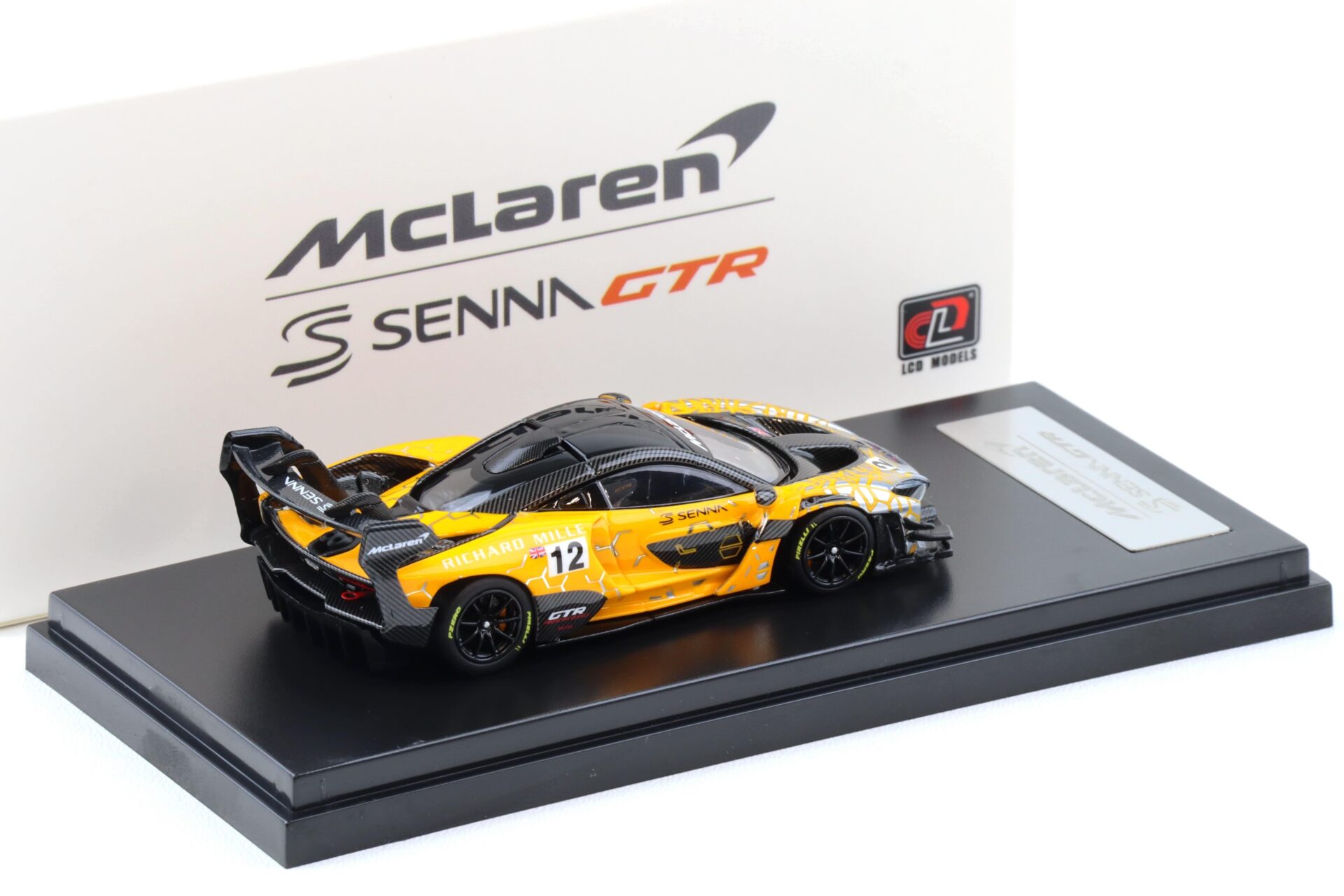 1:64 LCD Models McLaren Senna GTR 2021 Electroplating Orange #12 - LCD64024-OR