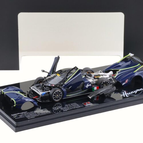 1:43 LCD Models Pagani Huayra R 2021 Full Carbon blue LCD43017-CBU