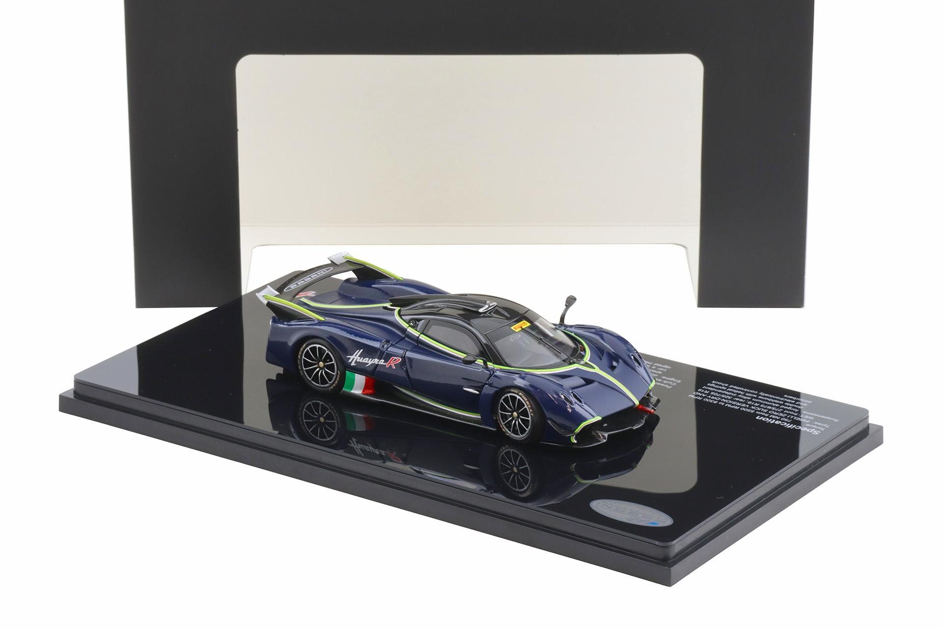 1:43 LCD Models Pagani Huayra R 2021 Full Carbon blue LCD43017-CBU