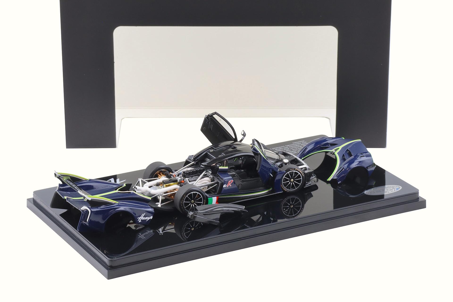 1:43 LCD Models Pagani Huayra R 2021 Full Carbon blue LCD43017-CBU