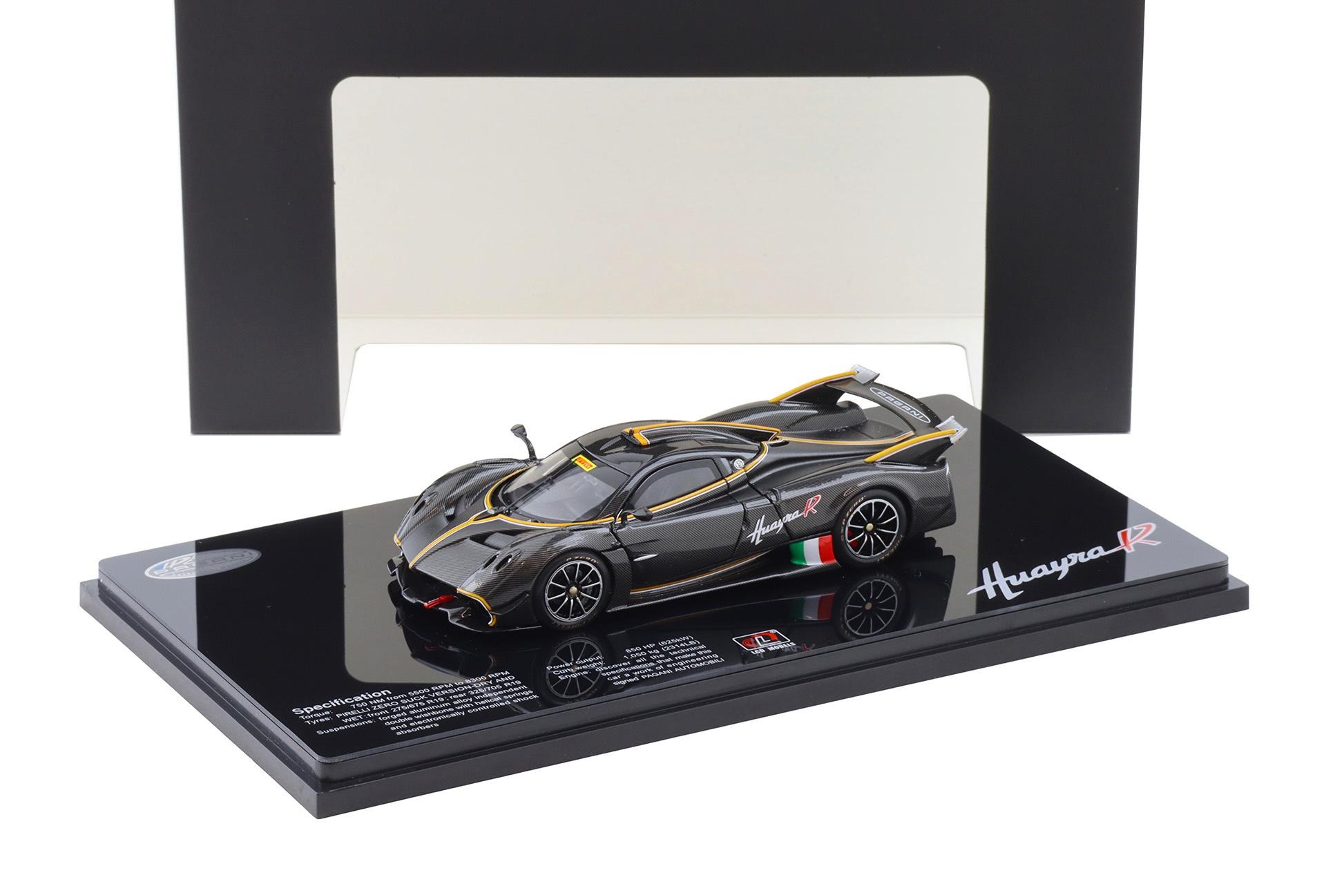1:43 LCD Models Pagani Huayra R 2021 Full Carbon black LCD43017-CB